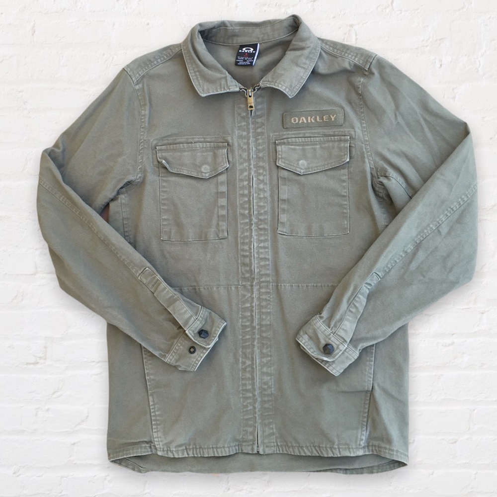 Oakley military green denim jacket